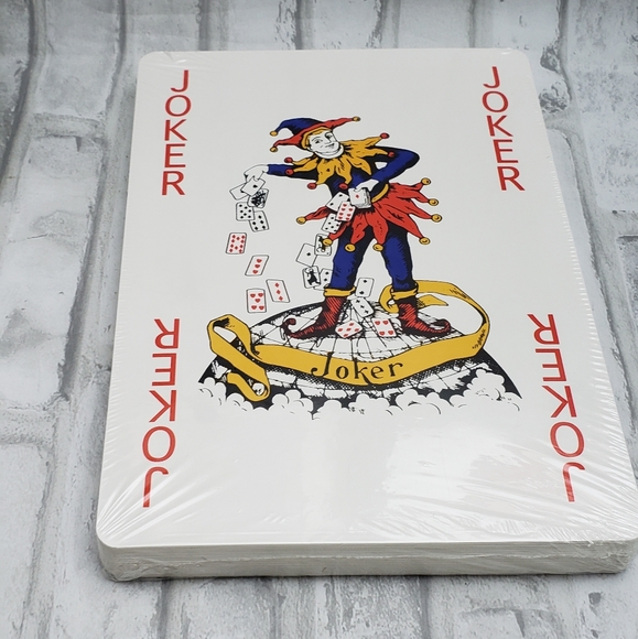 NIB**Sharper Image Super Jumbo Playing Oversized Deck Cards - Picture 6 of 6